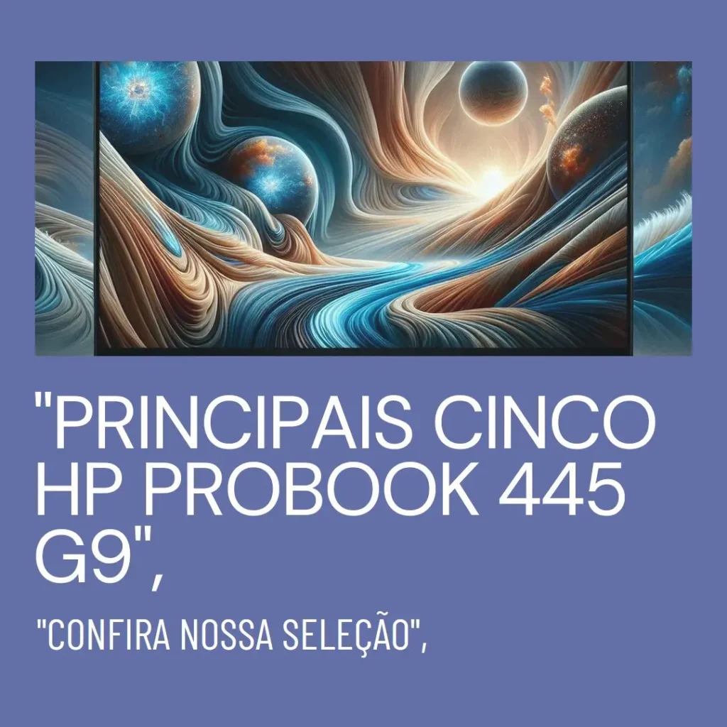 Principais Cinco  HP probook 445 g9
