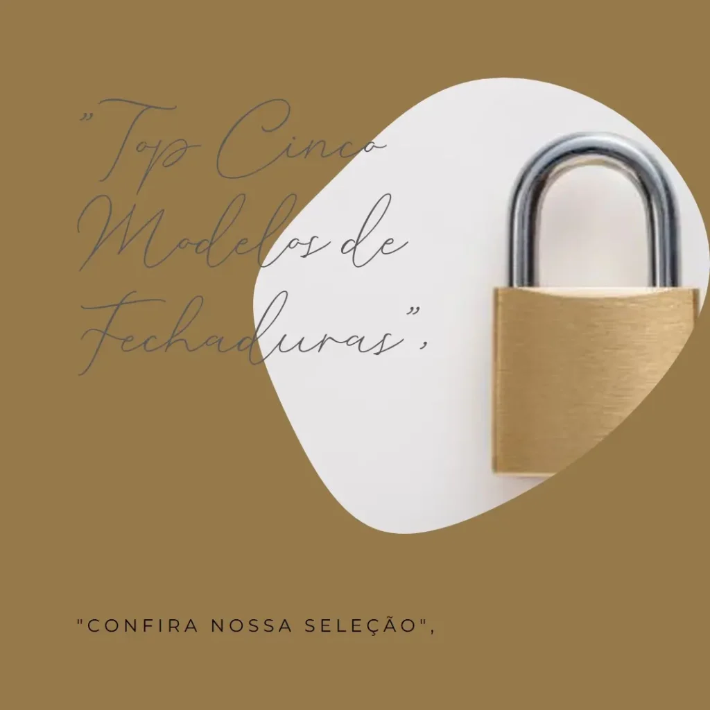 Top Cinco Modelos de fechadura digital de embutir