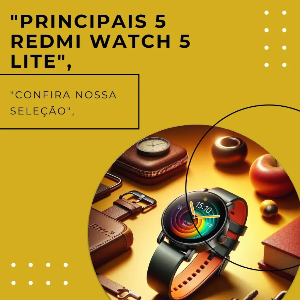 Principais 5 Redmi watch 5 lite Xiaomi