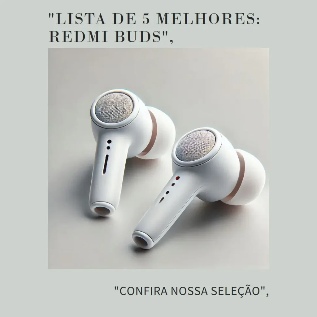 Lista de 5 Melhores: Redmi buds 6 play white