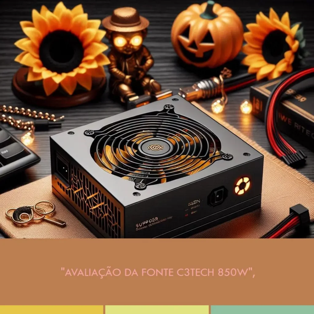 Fonte C3Tech PS-G850: Potência, Confiabilidade e Eficiência para Gamers