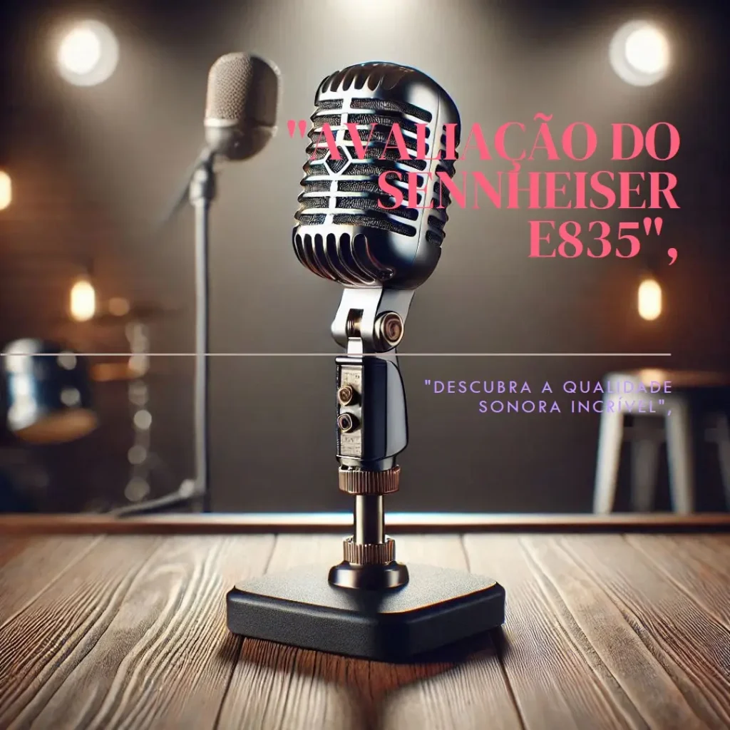 Microfone Dinâmico Sennheiser E835: Qualidade e Versatilidade em Foco