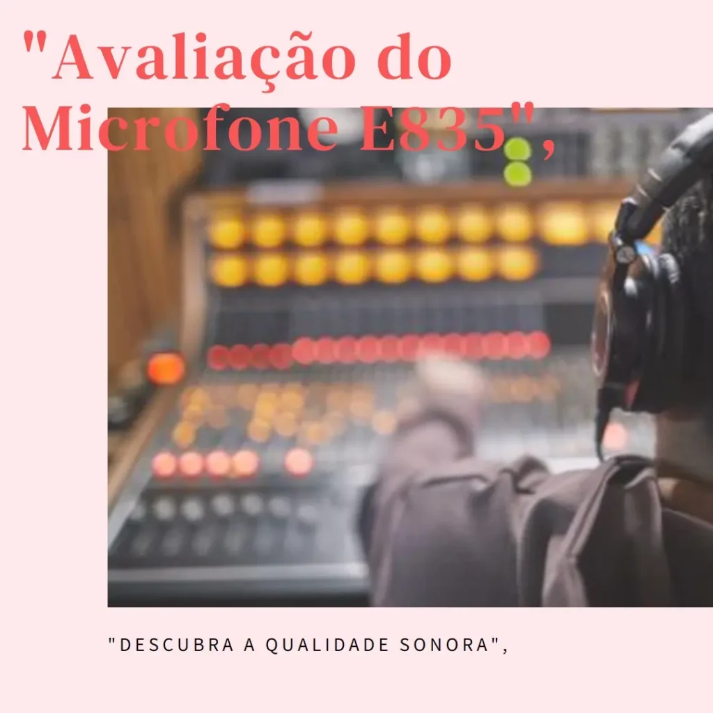 Microfone de Mão Profissional Sennheiser E835: Potência e Clareza para Sua Voz