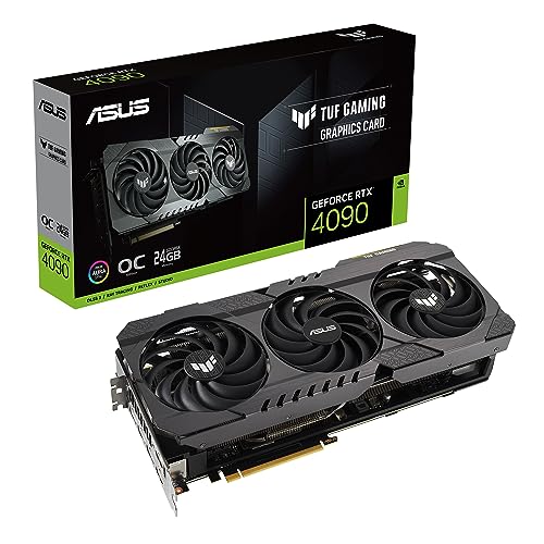 ASUS Placa gráfica para jogos TUF GeForce RTX 4090 24 GB OG OC Edition (NVIDIA GeForce RTX4090 DLSS 3, PCIe 4.0, 24 GB GDDR6X, 2X HDMI 2.1a, 3X DisplayPort 1.4a)