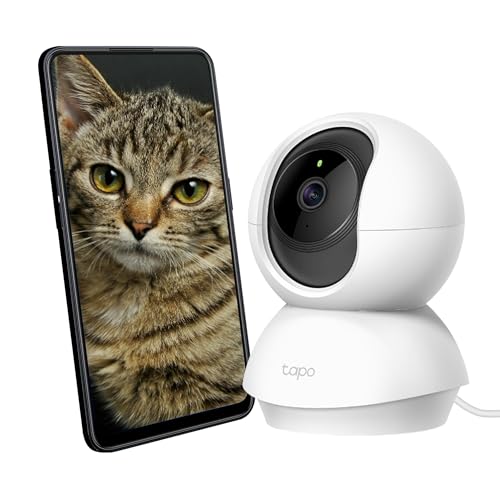 Câmera de Segurança IP TP-Link Tapo C210 Resolução 3MP (2304 x 1296) - Definição 2K - Alarme Sonoro e Luminoso - Áudio Bidirecional e Visão Noturna IR Até 9m - Compatível com Alexa