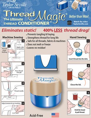 Combo de condicionador Thread Magic Thread, transparente