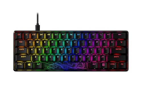 Hyper X, TECLADO MECANICO HYPERX ALLOY ORIGINS 60, Preto com iluminação RGB, HKBO1S-RB-US/G