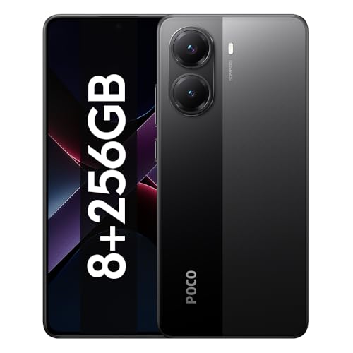 Smartphone Xiaomi POCO X7 Pro 5G 8+256GB/12+256GB/12+512GB versión Global teléfono móvil dimensión 8400-Ultra 6,67 AMOLED "1,5 K 6000mAh(typ) 90W carga NFC (Black, 8GB+256GB)