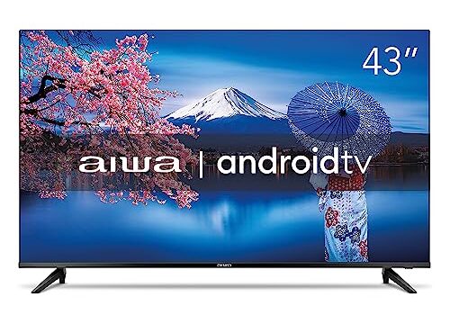 Smart TV Aiwa 43”, Android, Full HD, Borda Ultrafina, HDR10, Dolby Áudio - AWS-TV-43-BL-02-A
