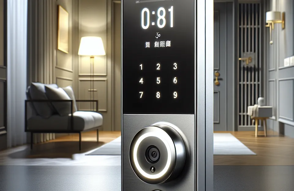 Fechadura Digital Inteligente com Câmera e Campainha Eletrônica: Desbloqueio por Biometria, Senha, Cartão e App Tuya