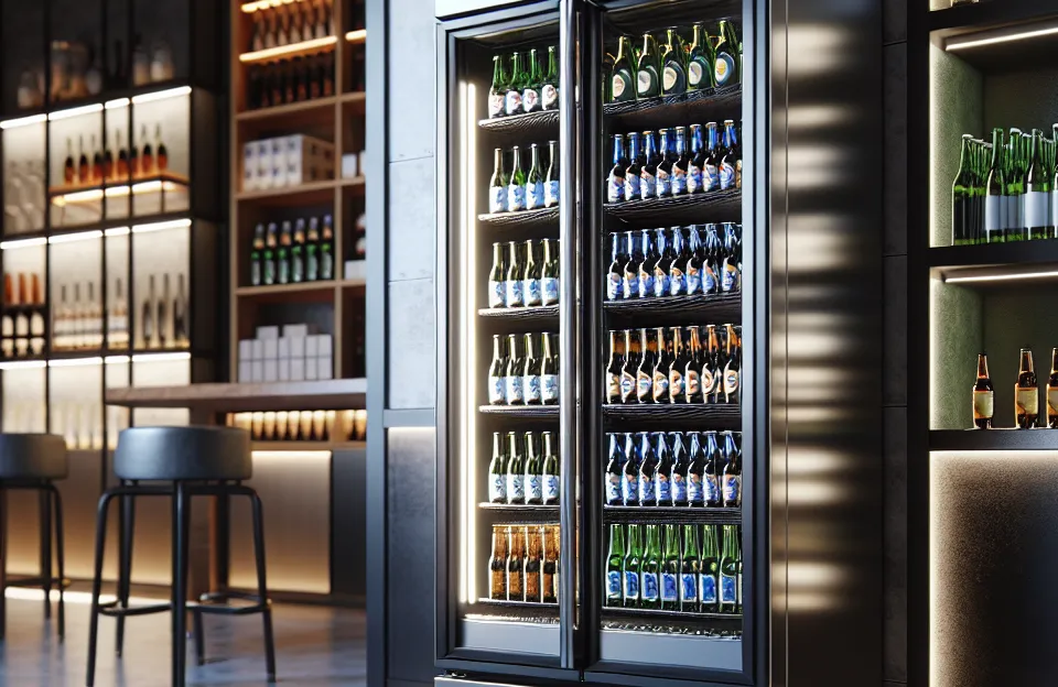Cervejeira Expositor Vertical 220v Porta de Vidro 497 Litros Vn50ah Optima Adesivada - Metalfrio: Qualidade e Desempenho para o Seu Negócio