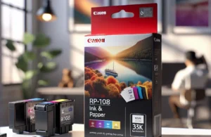 Canon Conjunto de Tinta/Papel RP-108: Qualidade e Praticidade para Impressoras Selphy