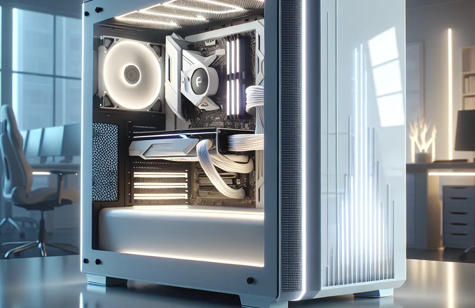 Gabinete Gamer Forcefield White Ghost - Frontal e Lateral em Vidro - PCYES GFFWGP