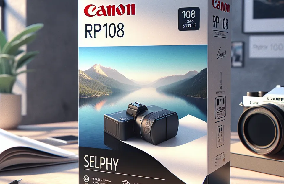 Papel Canon RP108 para Impressora Selphy - 108 Folhas: Ideal para Suas Fotos
