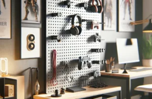 Peg Board Home Office Gamer para Organização de Periféricos