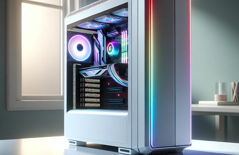 Gabinete Gamer Cruiser Mid Tower RGB Branco Fortrek: Potência e Estilo para Seu PC