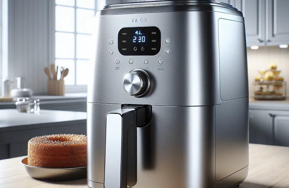 Fritadeira Airfryer Sem Óleo 4L Inox com Barril do Bolo Midea