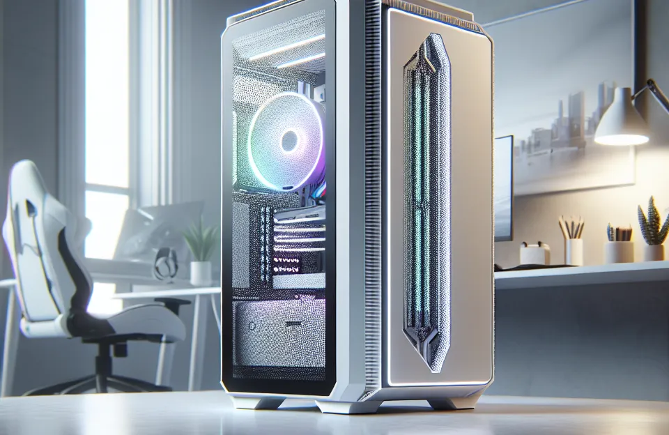 Gabinete Gamer Pichau Apus White Mid-Tower com Vidro Temperado