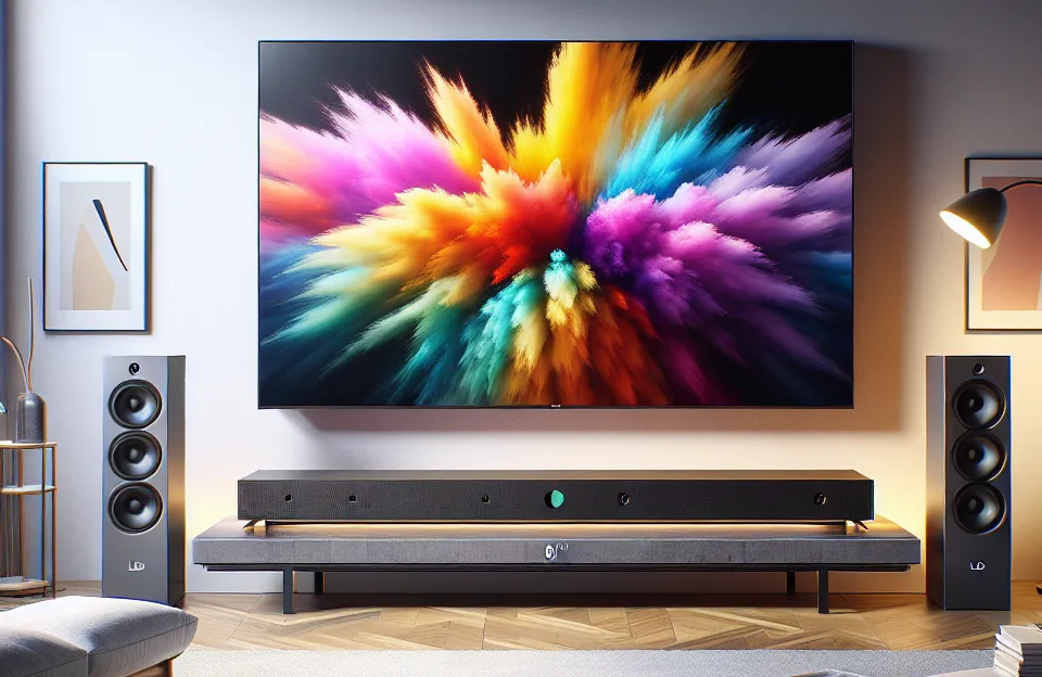 Review Smart TV 65" QLED 4K 65Q70D 2024 + Soundbar HW-B550/ZD Combo