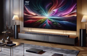 Samsung Combo Smart Big TV 75" Crystal UHD 4K 75DU8000 + Soundbar