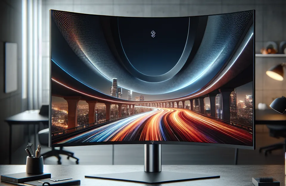LG Monitor Curvo 34WR55QK-B UltraWide WQHD 100Hz