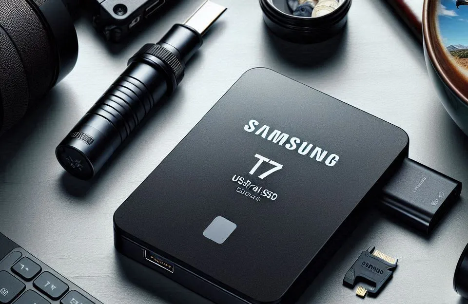 SSD Externo Samsung T7 1TB USB 3.2, Rápido e Seguro