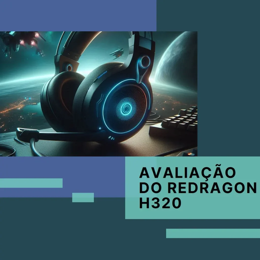 Redragon H320 Lamia: Headset Gamer com Som Surround 7.1 e Cancelamento de Ruído