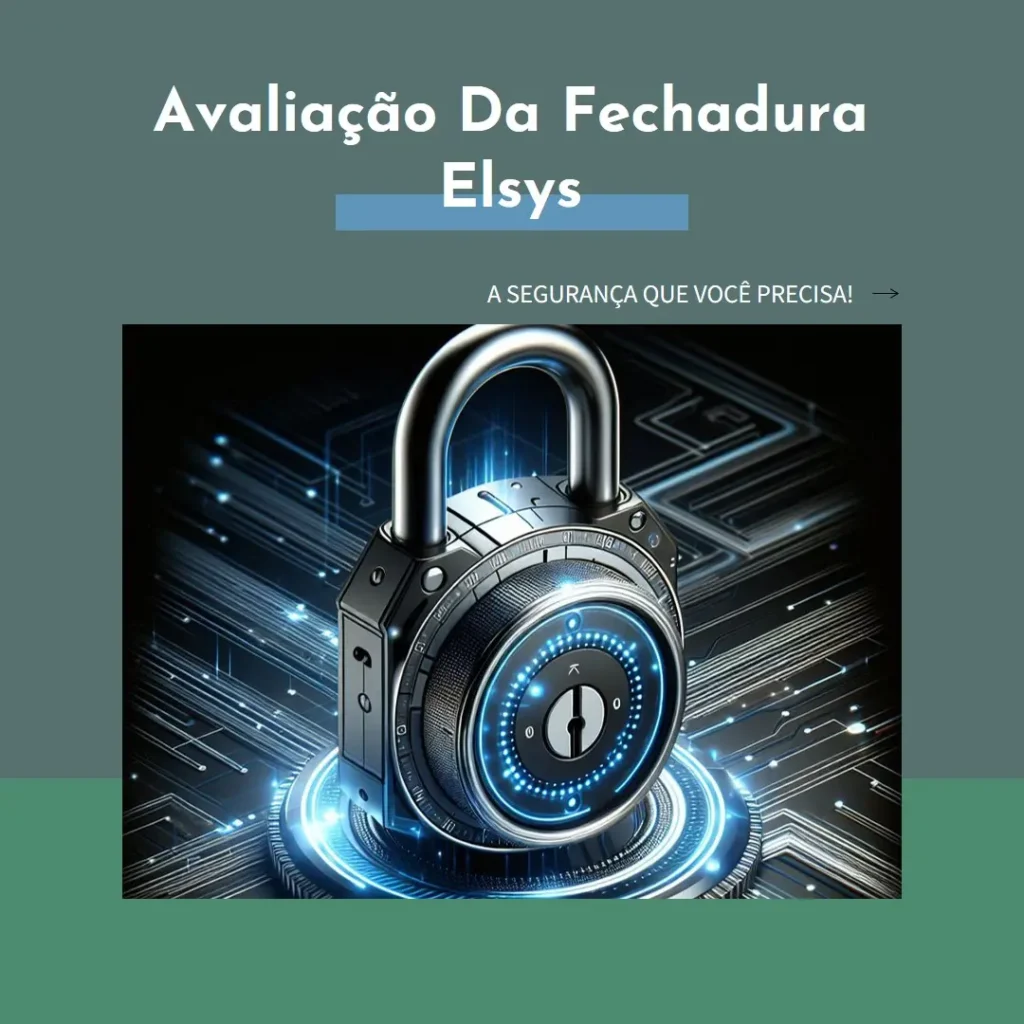 Fechadura Digital de Sobrepor com Senha e Tag Elsys DS1100V