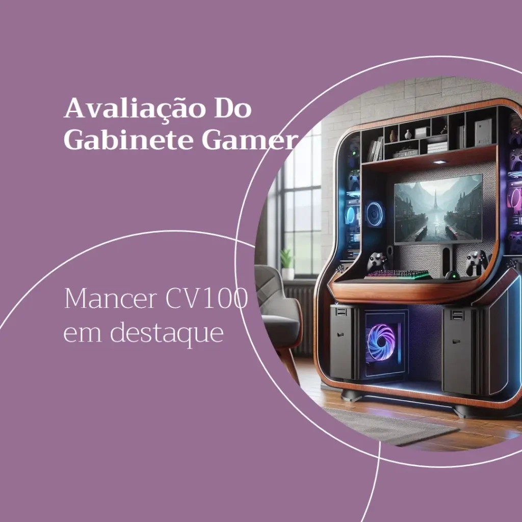 Gabinete Gamer Mancer CV100 Purple Edition: Design Elegante e Desempenho Eficiente