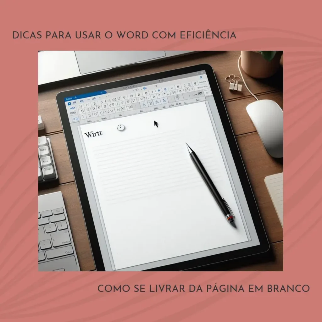 Como se livrar de uma página em branco no Word
