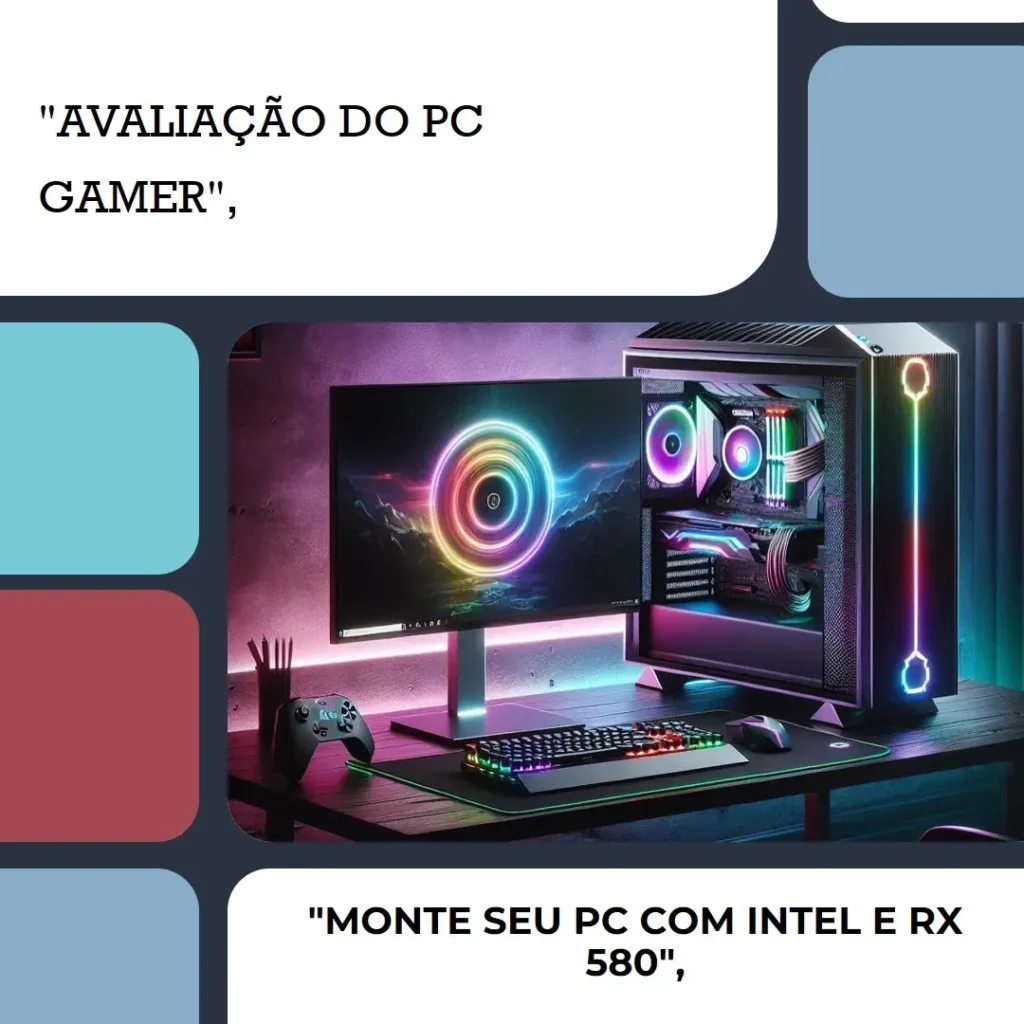 Monte seu PC: Intel i7-3770, RX 580, 16GB, 480GB SSD