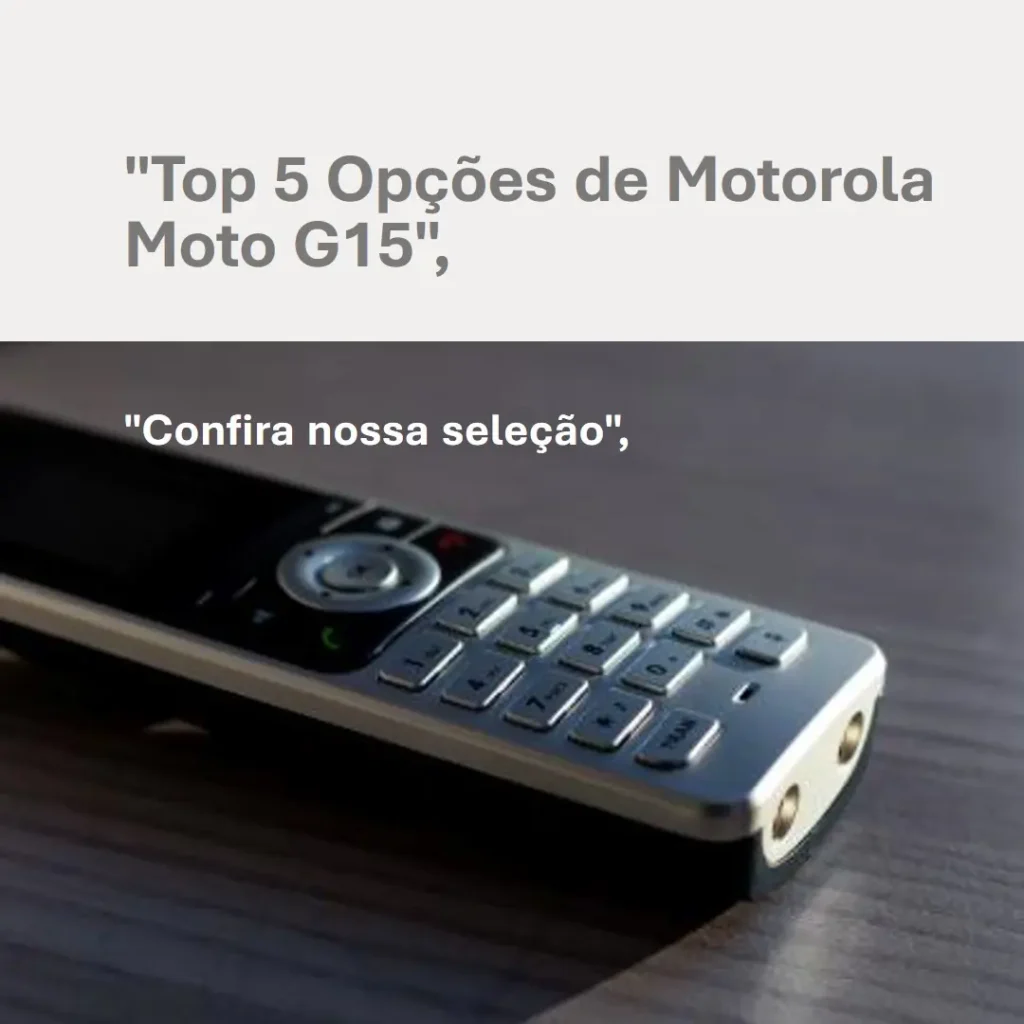 Top 5 Opções de Motorola Moto G15 Power