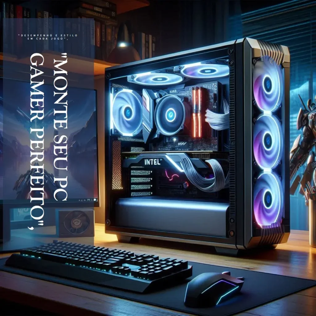 Monte seu PC: Intel i5-12400F, RTX 4070 Super, 32GB, 1TB SSD