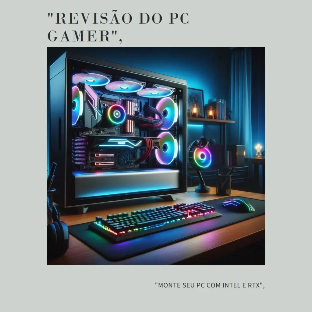Monte seu PC: Intel i5-12400F, RTX 4060, 16GB, 512GB SSD