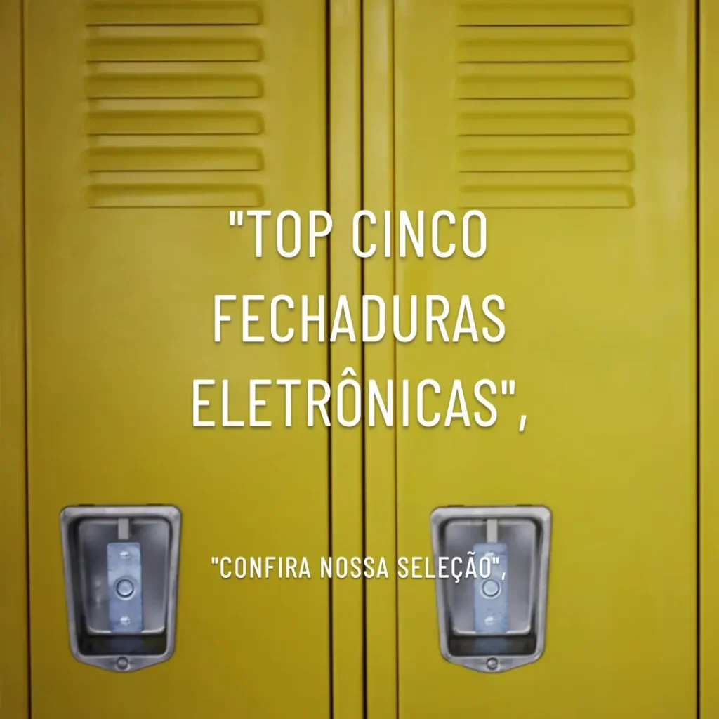 Top Cinco fechadura eletronica Papaiz