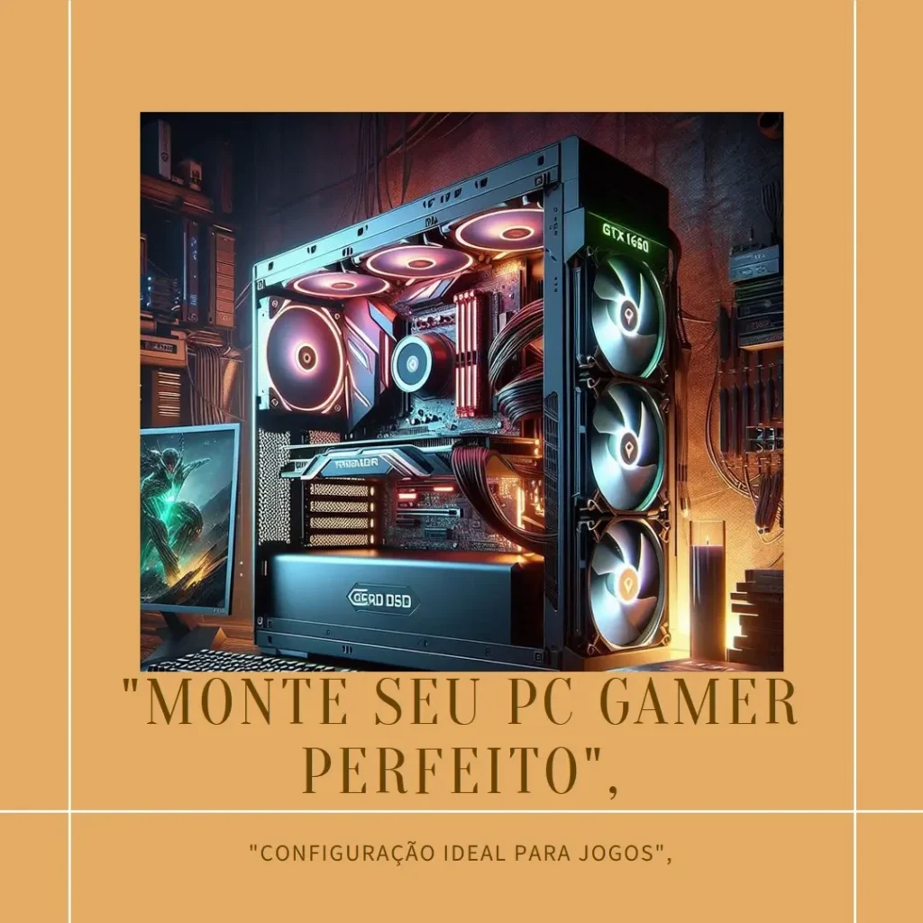 Monte seu PC: i5-10400F, GTX 1650, 16GB, 480GB SSD