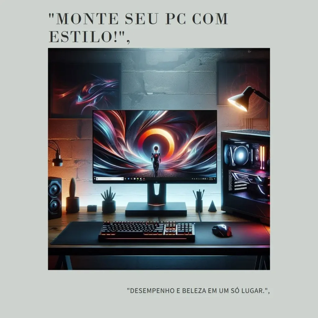 Monte seu PC: Ryzen 5 7600X, RTX 4070 Super, 32GB, 1TB SSD