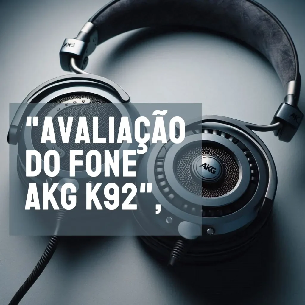 Fone de Ouvido Profissional AKG K92 com isolamento sonoro