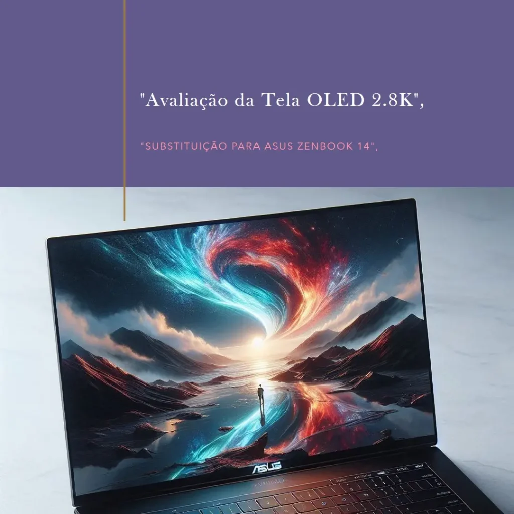 Substituição de Tela OLED 2.8K para Asus Zenbook 14