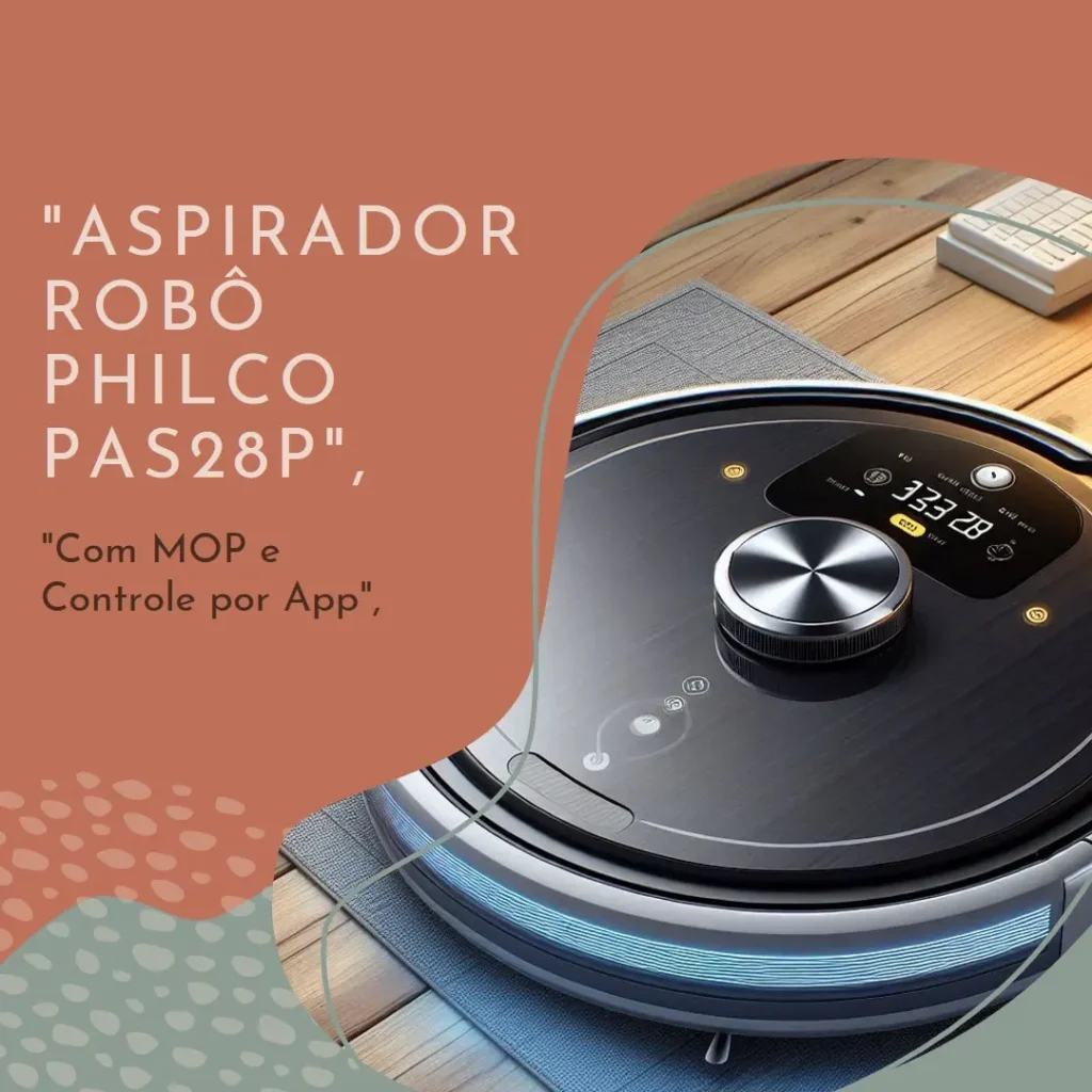 Aspirador Robô Philco PAS28P com MOP e Controle por App