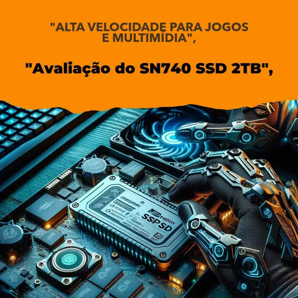 SN740 M.2 2230 SSD 2TB NVMe PCIe – Alta Velocidade para Jogos e Multimídia