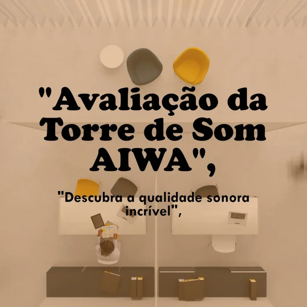 Torre de Som AIWA T1W-01B 1500W com Bluetooth e LED RGB