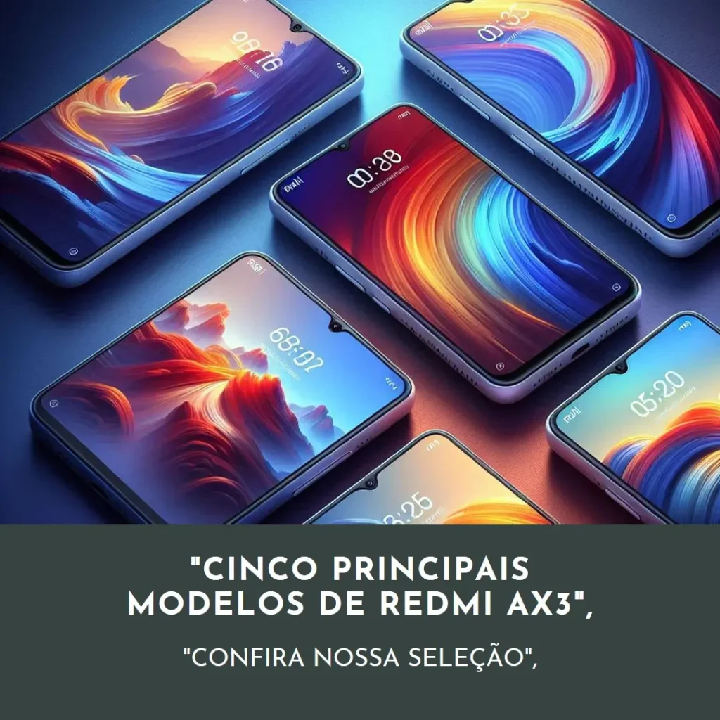 Cinco Principais Modelos de Redmi ax3