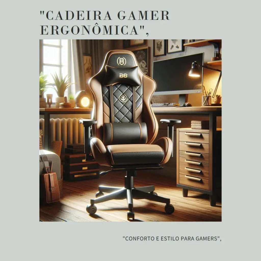 Cadeira Escritório Gamer Reclinável Ergonômica Profissional: Conforto e Performance em um Só Produto