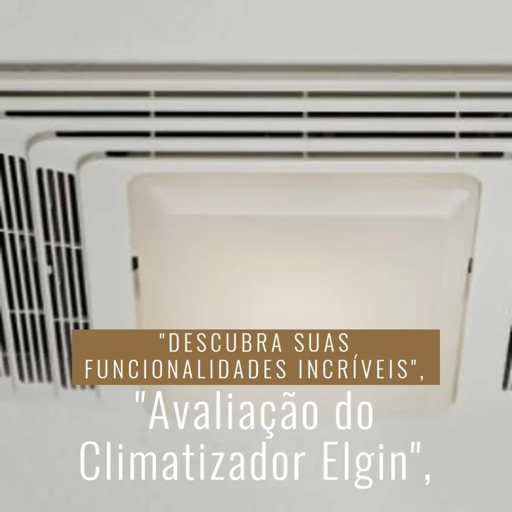 Climatizador de Ar Portátil Smart 3 em 1, Elgin - Ventila, Ioniza e Climatiza o Ar