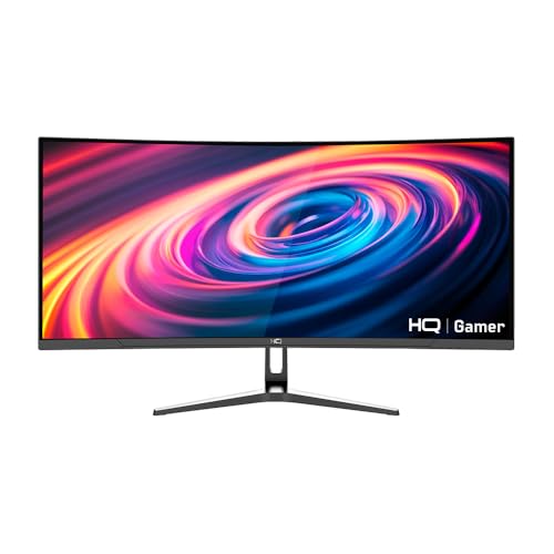 Monitor Gamer 34" Curvo 1ms, 165Hz, UltraWide (QHD) - 3440x1440 AMD FreeSync, HDMI, DP, HQ Premium HQ34C16