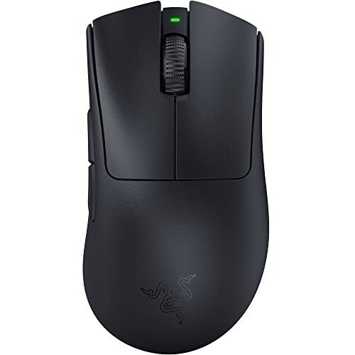 Razer Mouse para jogos DeathAdder V3 Pro: 63 g ultraleve - Sensor óptico Focus Pro 30K - Interruptores ópticos rápidos Geração 3 - HyperSpeed Wireless - 5 botões programáveis - Bateria de 90 horas -