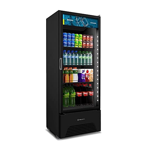 Refrigerador Expositor Vertical Metalfrio All Black Optima 577 Litros Vb52ah 220v