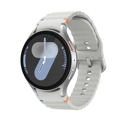 Samsung Galaxy Watch7 Smartwatch 44mm Bluetooth, Galaxy AI, Tela em Cristal de Safira, GPS de Dupla Frequência, Monitoramento avançado de saúde, sono e de coração, Processador de 3nm - Prata