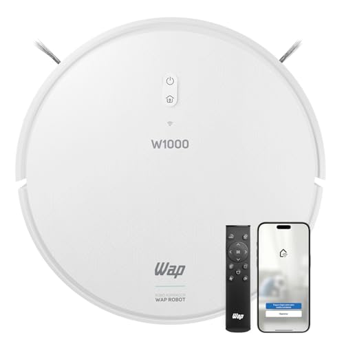 WAP Aspirador de Pó Robô ROBOT W1000, Automático, 350ml, Compatível com Assistentes de Voz e Mapeamento, 36W Bivolt